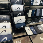 Striped Cotton Crew Socks – 5 Pack