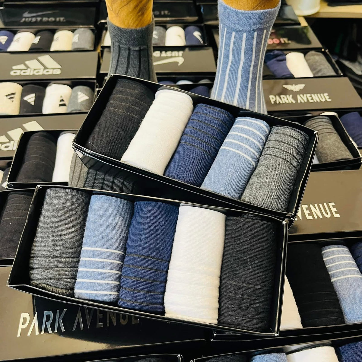 Summer Cotton Crew Socks – 5 Pack